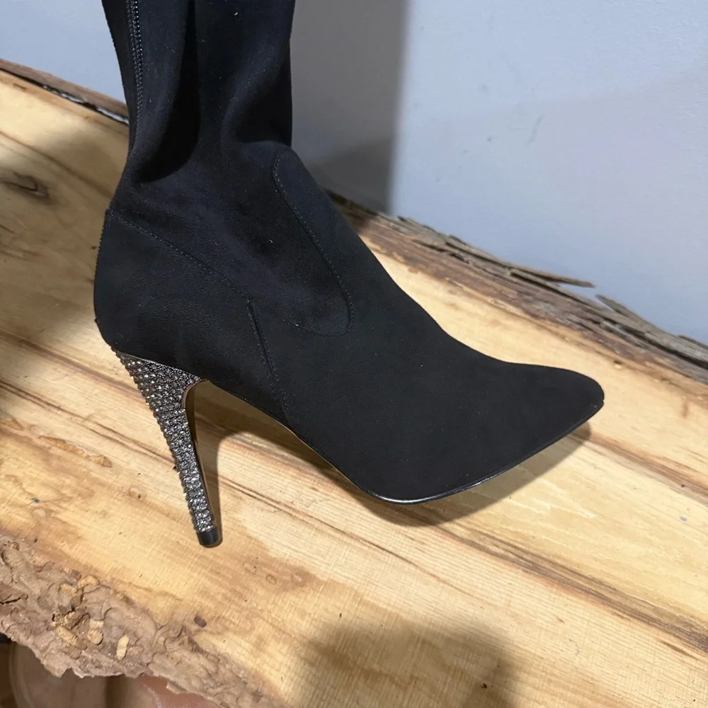 *NEW* Nina New‎ York Rocklin Black Over The Knee Boots Size 6 A39